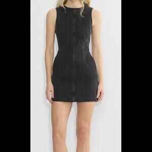 Forever 21 Women's Black Denim Mini Dress